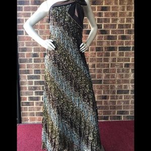 Lourdes Chavez Silk cocktail evening gown size 6